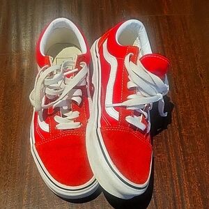 Ted suede Vans size 5.5 M or Y